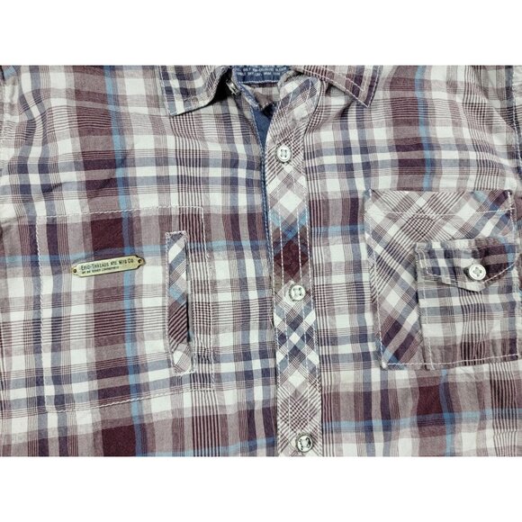 EPIC THREADS Youth Boys Plaid XL Roll Tab Shirt Long‎ Sleeve Button Up casual - Picture 4 of 6